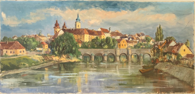 Photo for the article Pohled na starý most v Písku