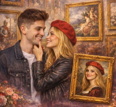 Foto k článku Rande v galerii 14.2.