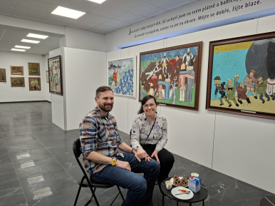 Foto k článku Rande v galerii 14.2.